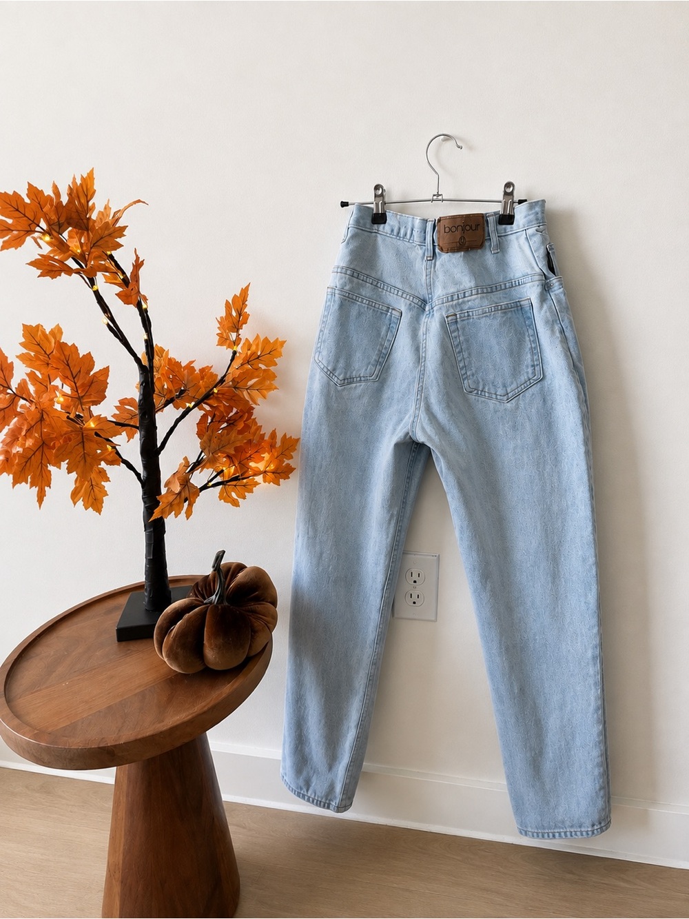 Bintage Light Blue High-Rise Straight Jeans